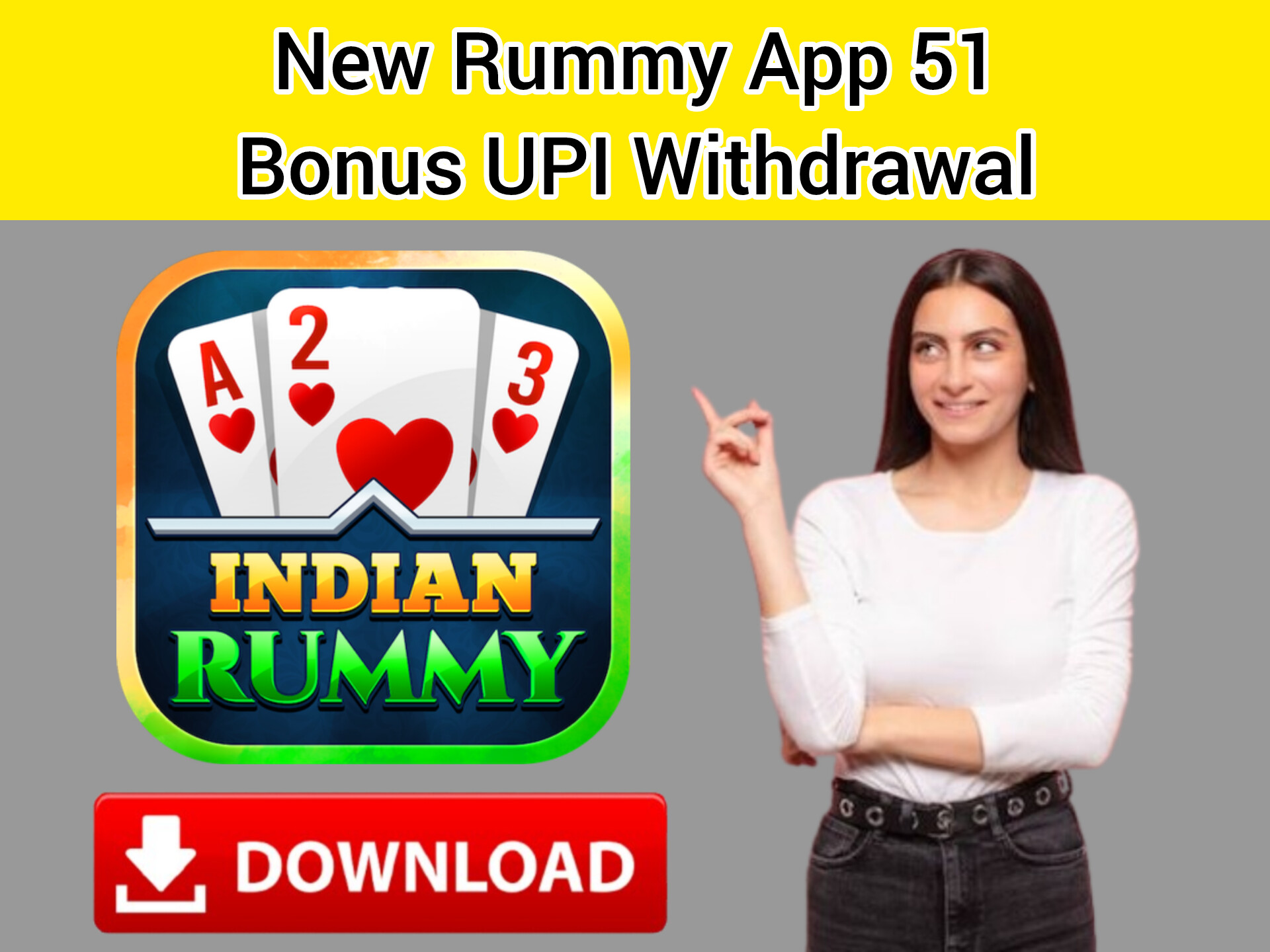 New Rummy App 51 Bonus UPI Withdrawal